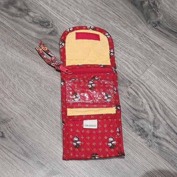 RARE Vera Bradley Mini Red Provincial Wallet - Picture 4 of 5